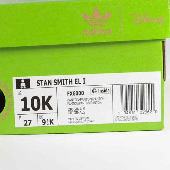 Adidas Limited Edition Disney Tinker Bell Shoes New in Box size 10 (little kids) - Picture 9 of 10